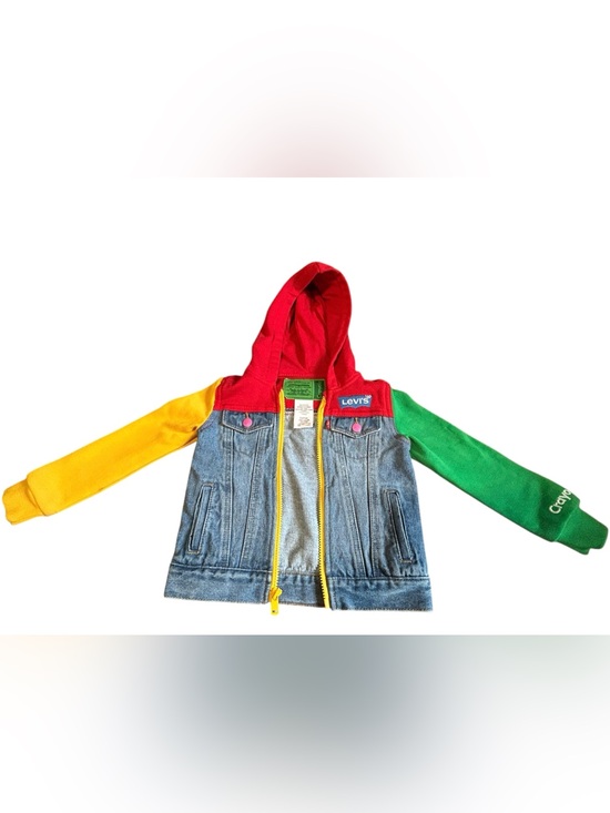 Levi's Other - Levi’s x Crayola Colorblock Denim Hoodie Jacket Kids Size 5